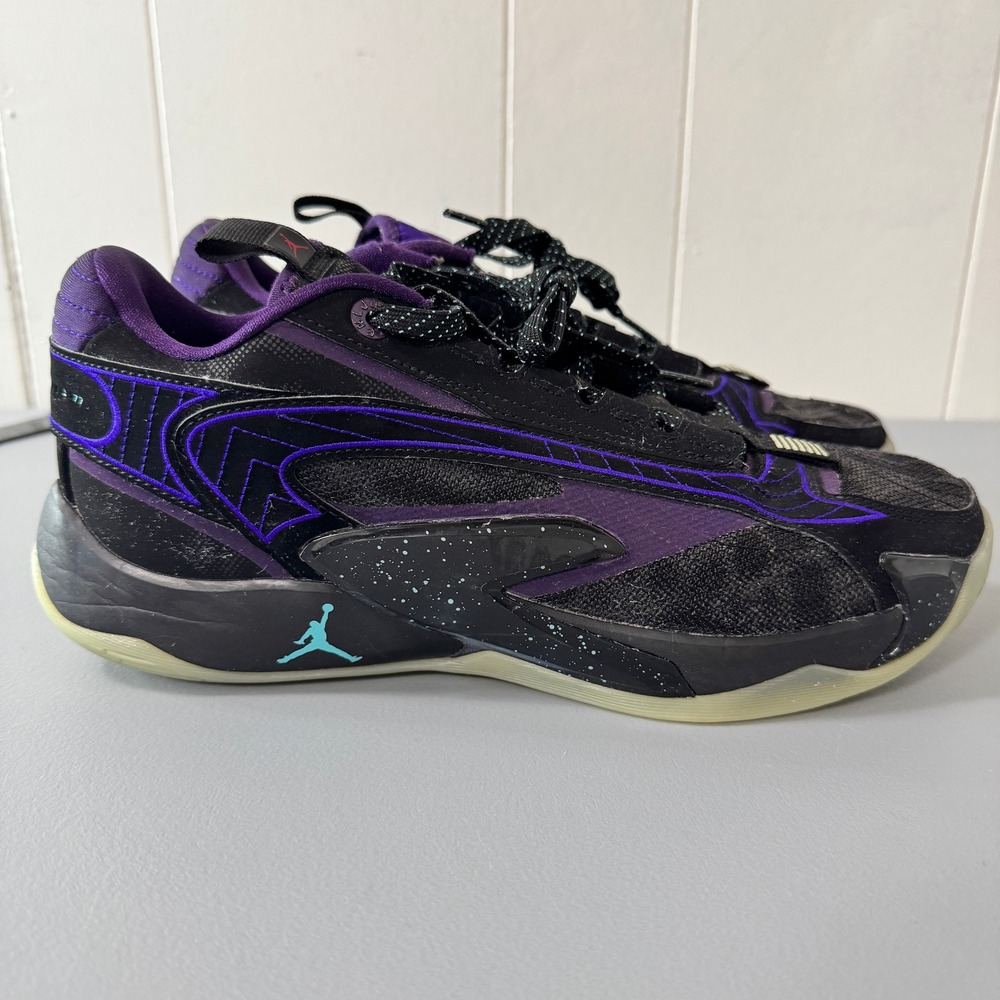 Air Jordan Luka 2 Space Hunter  Basketball Shoes Black Purple Size 9 DX9012 001
